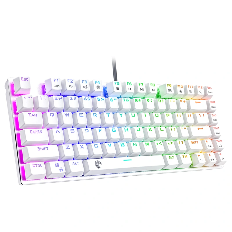 81 Калидҳои RGB клавиатураи бозикунии механикӣ