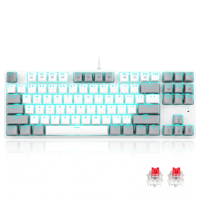 LED 87 калидҳои клавиатураи ваникӣ