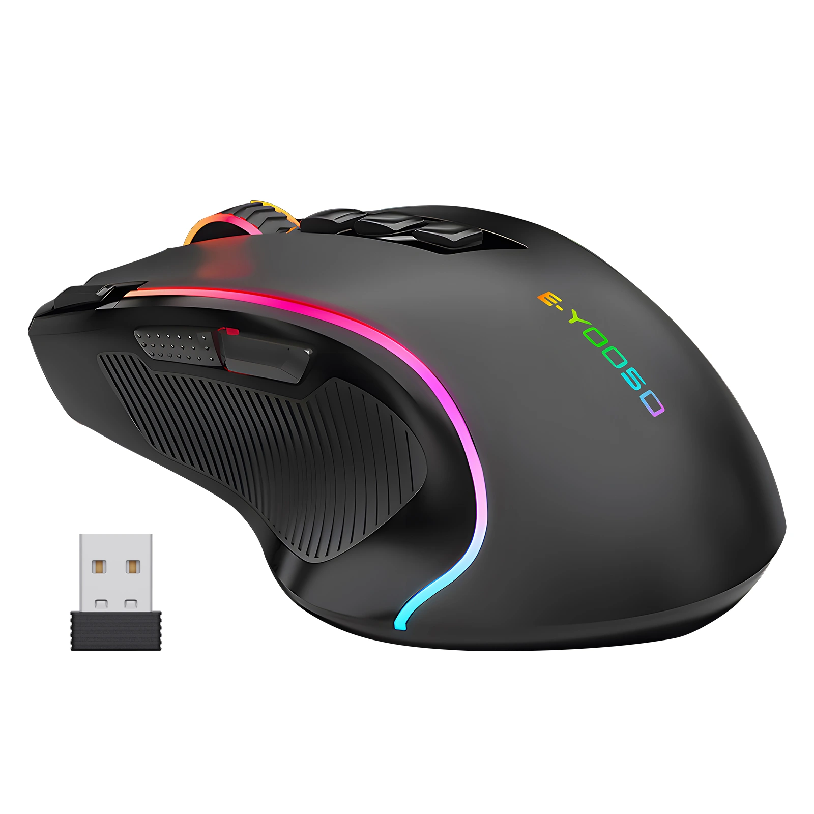 Мушҳои бесими бозикунии RGB 9 тугмаҳои барномарезишаванда